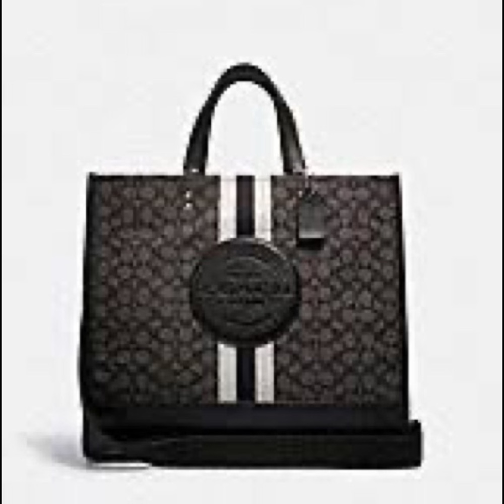 NEW WT Coach Dempsey Carryall Smoke Black